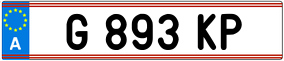 Truck License Plate